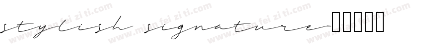 stylish signature字体转换